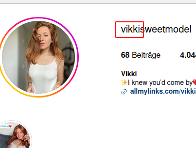 Profil auf Instagram